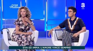 Foto Eva Grimaldi e Imma Battaglia a Ogni Mattina