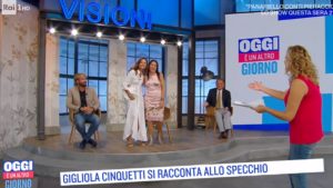 foto Gigliola Cinquetti e Sabina Ciuffini a Oggi è un altro giorno