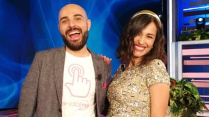 foto Lorenzo Farina e Caterina Balivo a Vieni da me