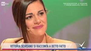 foto Bianca Guaccero in lacrime a Detto Fatto