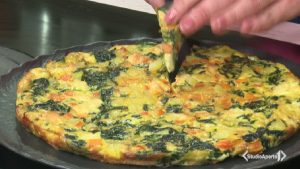 foto frittata al forno cotto e mangiato