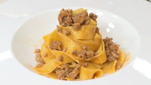 foto pappardelle cotto e mangiato