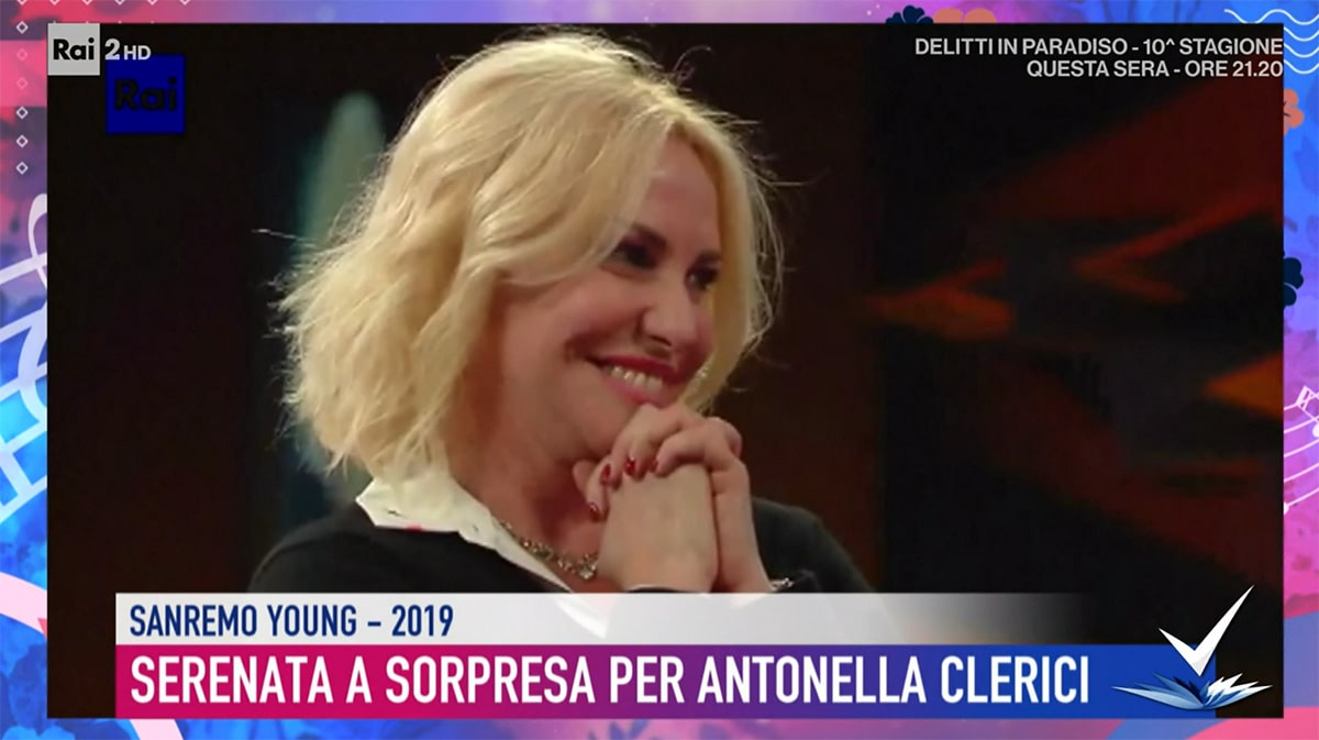 foto Antonella Clerici sorpresa a Detto Fatto