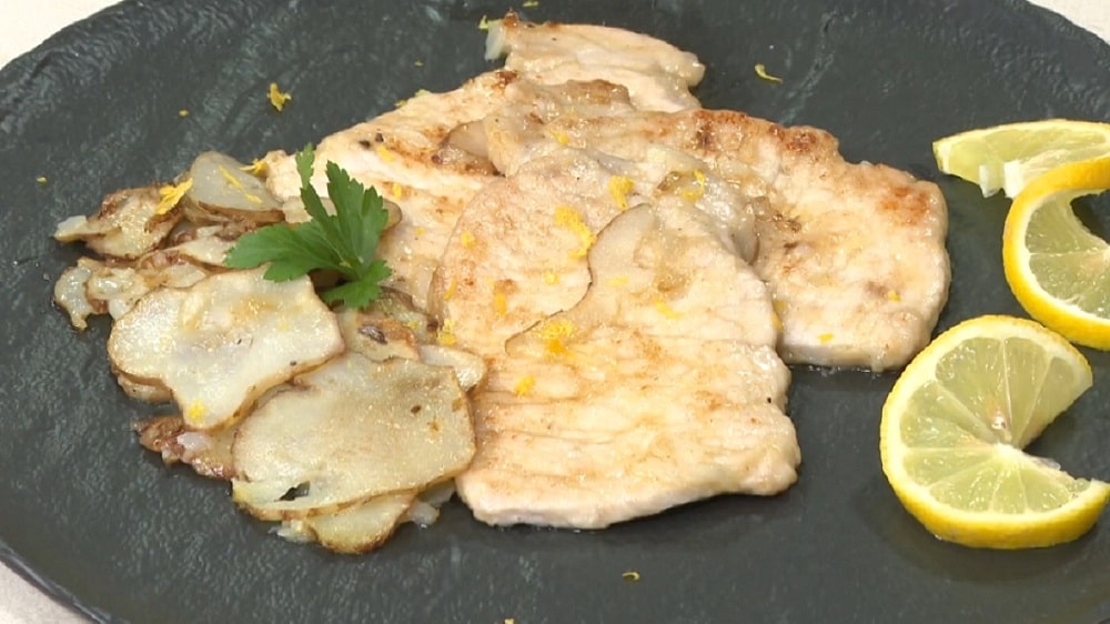 foto scaloppine cotto e mangiato