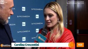 foto Carolina Crescentini Unomattina