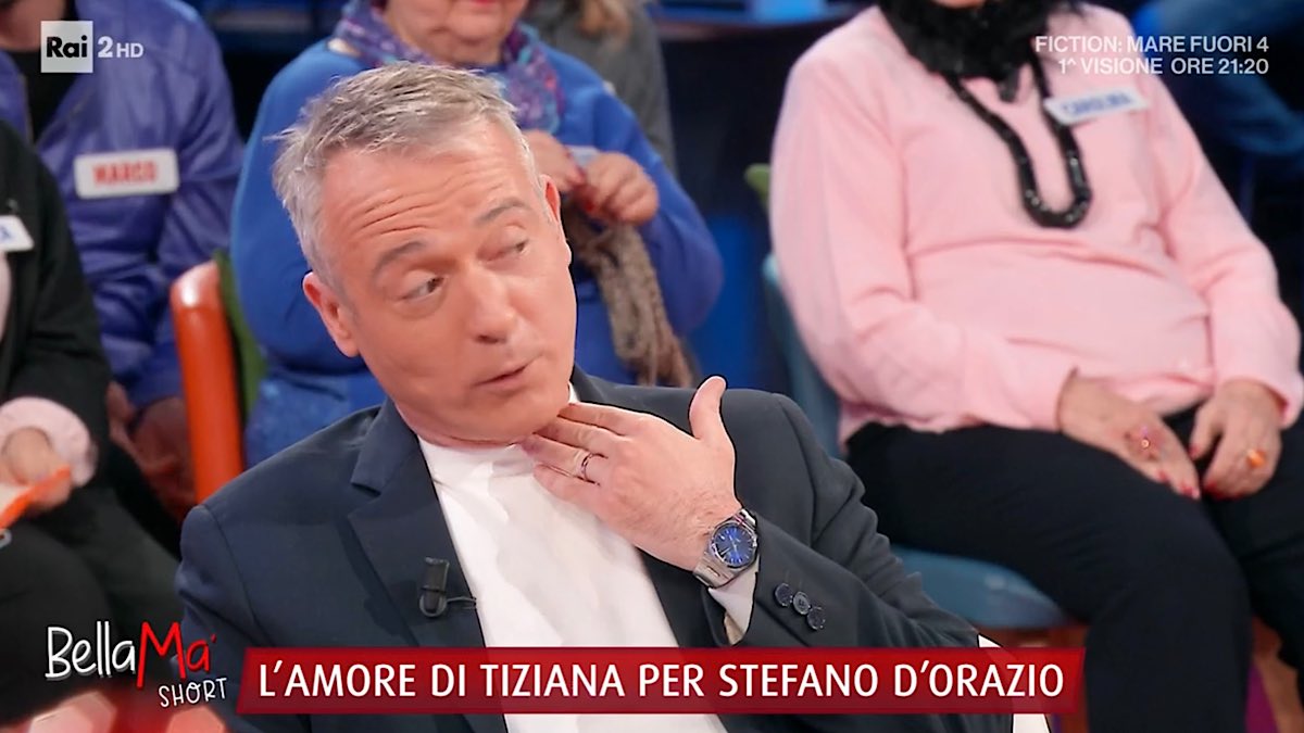 Foto Pierluigi Diaco problema Bella Ma’