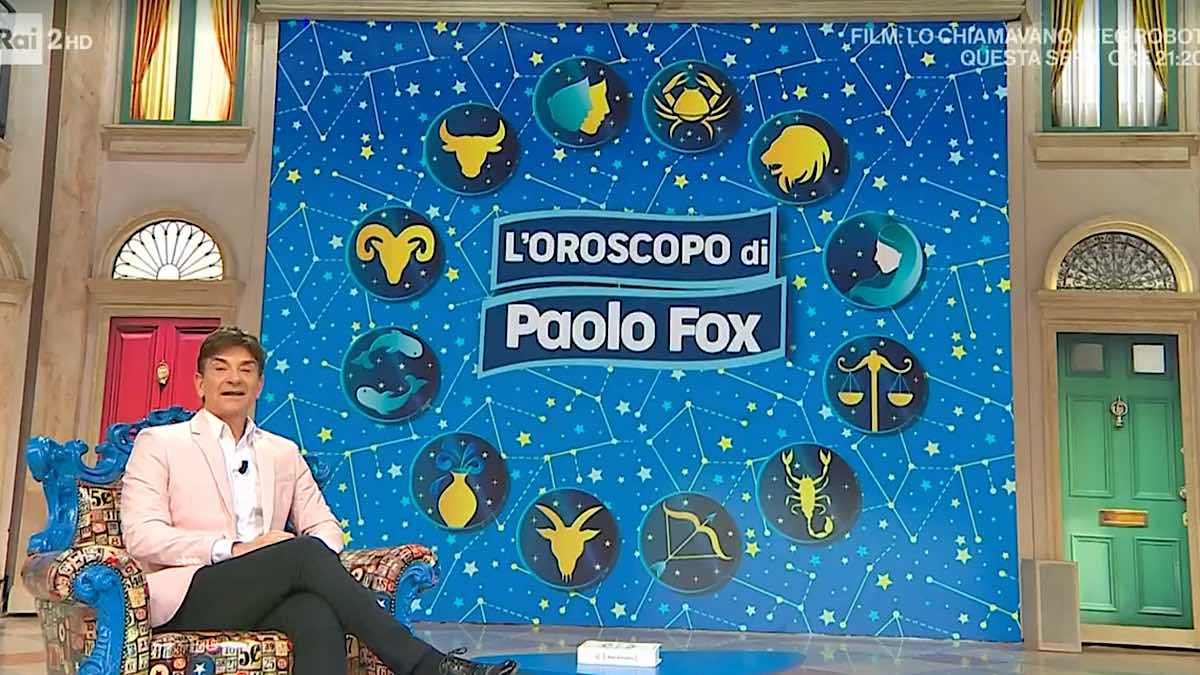 Foto Fox Paolo oroscopo studio Rai2