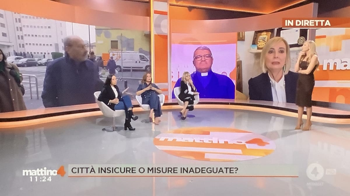 foto caos diretta mattino4