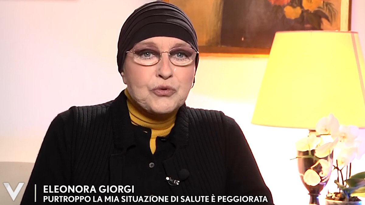 Foto Eleonora Giorgi calvario Verissimo